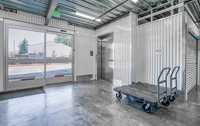 Convenient elevator access for upper level units & moving carts that may be used free of charge.