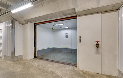 Convenient elevator access for upper level units.